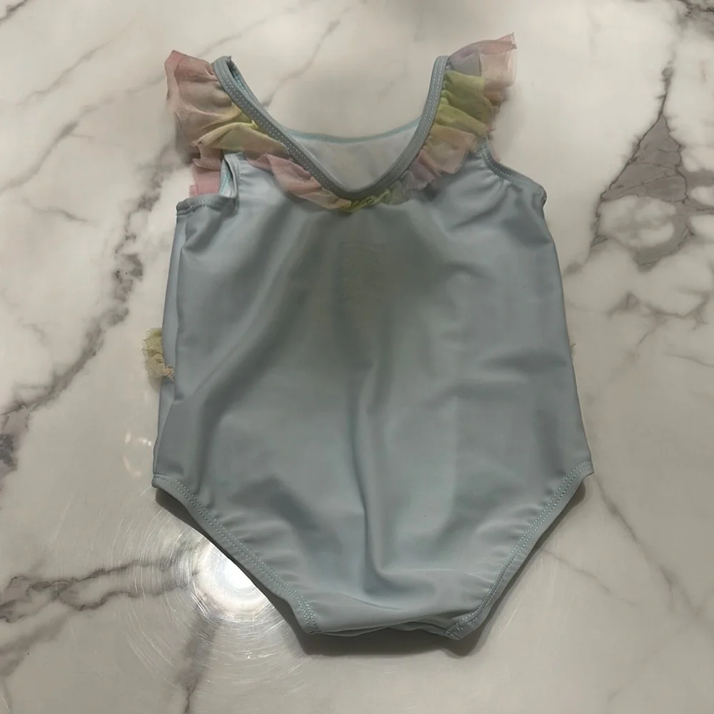 First Impressions Pastel Swimsuit with Ruffles